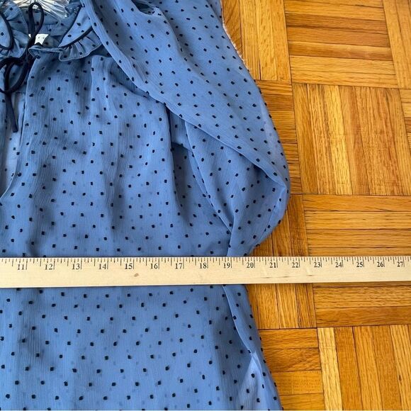 SANDRO Woman Blouse  Dotted Swiss high-neck top Coquettecore  Size 4 - Picture 9 of 11